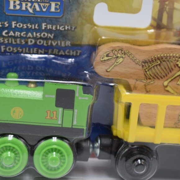 Tale of the Brave Oliver's Fossil Freight Dino Fossil Car Thomas & Friends Wood - Picture 5 of 12